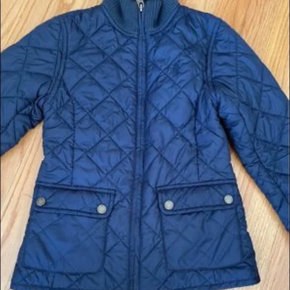 RALPH LAUREN ~ 6X / kids Quilted Jacket Navy Blue Coat